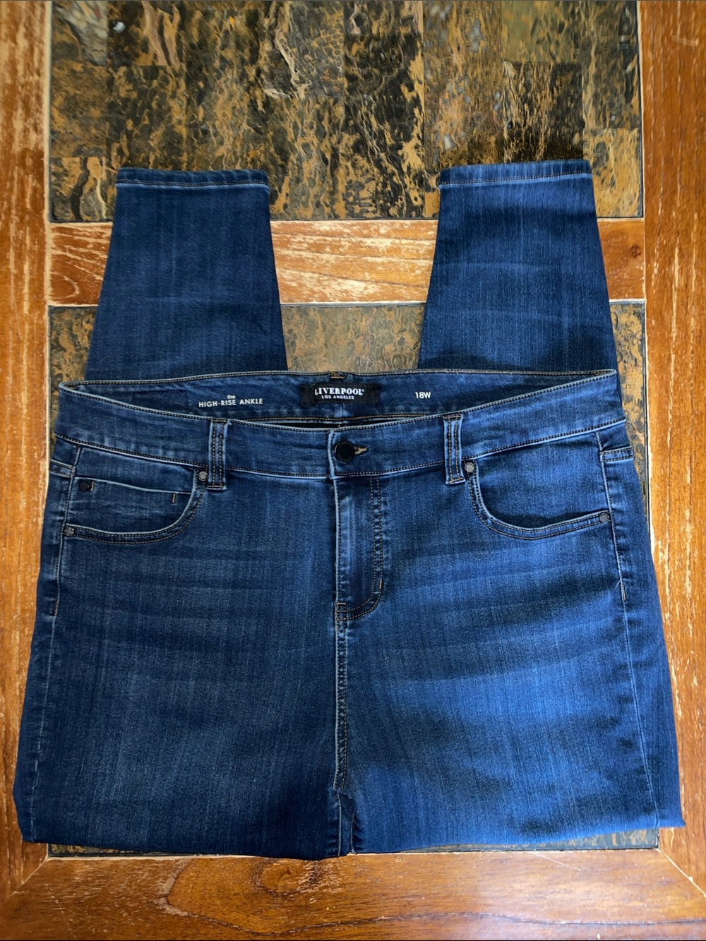 Women’s Liverpool High Rise Ankle  Jeans Size 18W